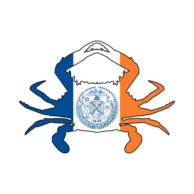 New York City Crab Flag by Wickedcartoons