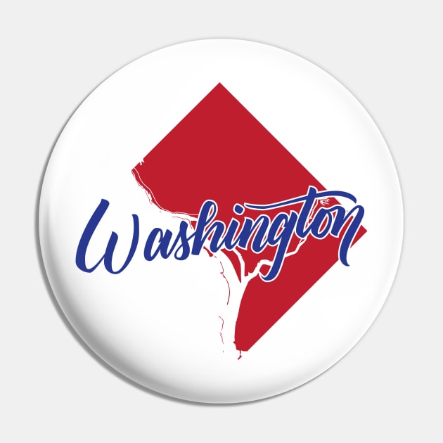 Washington DC Pin by polliadesign