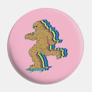 Skating Sassy Sasquatch Pin