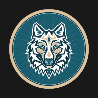 Tribal Wolf Face T-Shirt