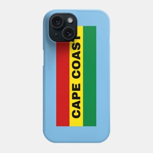 Cape Coast City in Ghana Flag Colors Phone Case