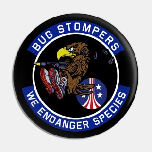 Bug Stomper Patch Pin