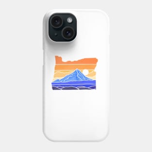 Mt. Hood Sunrise Color Block Phone Case