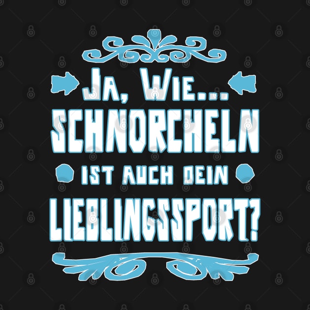 Schnorcheln Tauchen Korallen Mädchen Spruch by FindYourFavouriteDesign