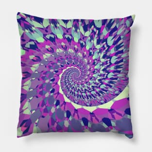 Trippy Mandala Spiral Pillow