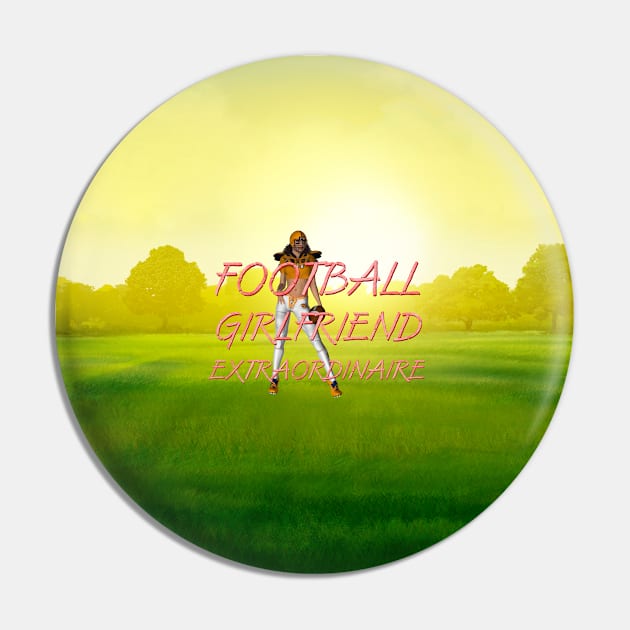 Football Girlfriend Pin by teepossible