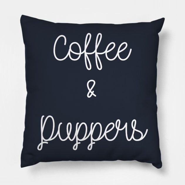 Coffee & Puppers Pillow by GrayDaiser