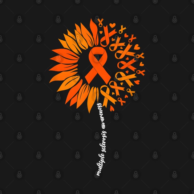 Multiple Sclerosis Awareness Sunflower by JazlynShyann