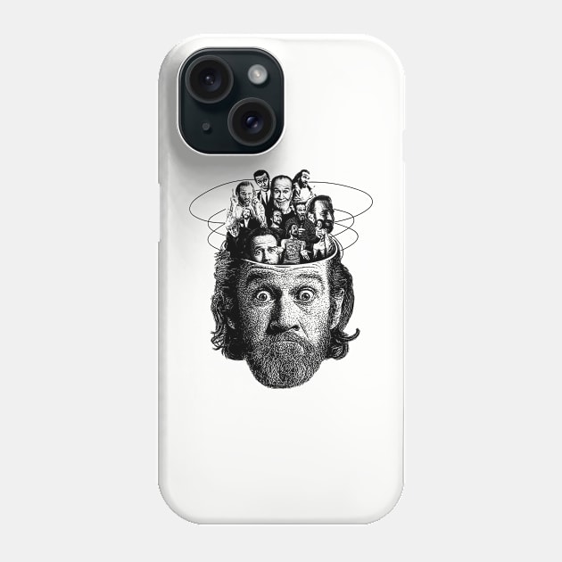 george carlin Phone Case by fellfreestuffstudio