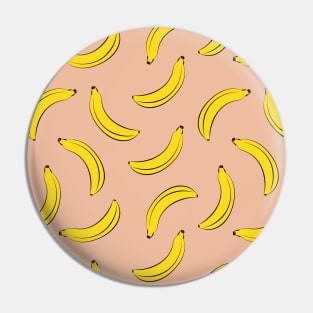 Millennial pink pop art banana fruit pattern Pin