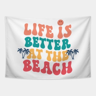 Live Is Better At The Beach Tapestry