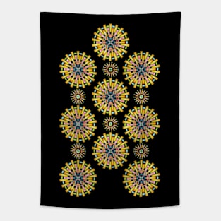 Firework Sunburst Tapestry