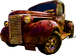 39 Chevy Pickup Maroon'd Magnet