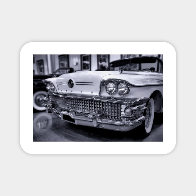 1958 Buick Roadmaster B/W Magnet by Burtney