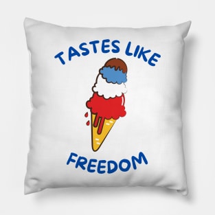 Taste like freedom cute ice cream funny 4th of july Pillow