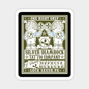 Silver Shamrock Tattoo Company Shamrock Showdown Flyer Magnet