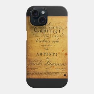 Nicolo Paganini's 24 Capricci Phone Case