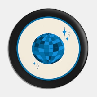 Blue Disco Ball Pin