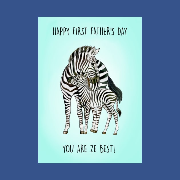 Zebra Father's day by Poppy and Mabel