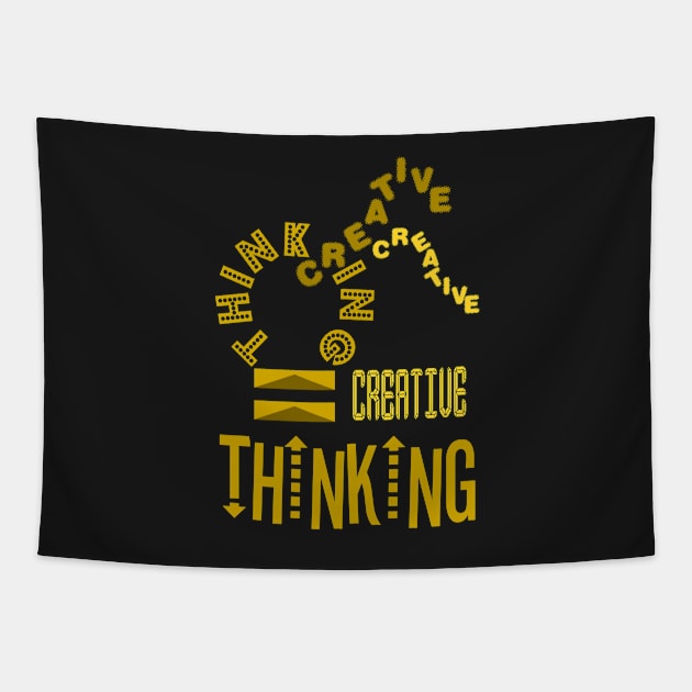 creative thinking Tapestry by taniplusshop