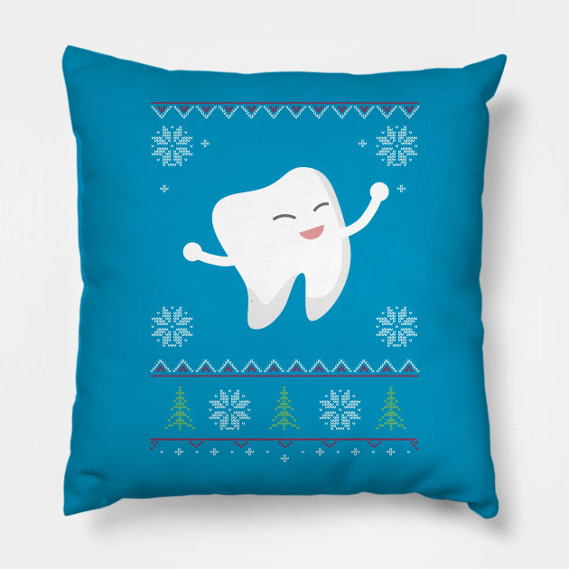 dentist ugly sweater christmas dentist ugly sweater pillow christmas dentist