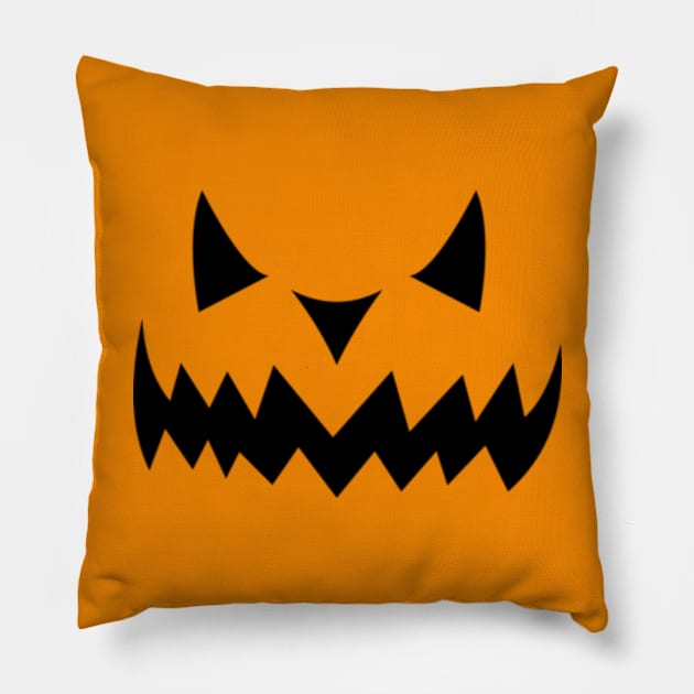 Halloween pumpkin Pillow by Dog and cat lover