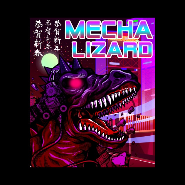 MECHA LIZARD by theanomalius_merch