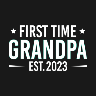 First Time Grandpa 2023, Cute Gift For New Grandpa T-Shirt