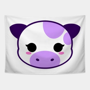 Cute Blueberry Milk Cow Tapestry