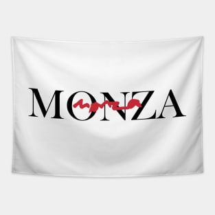 Monza - F1 Circuit Name Design Tapestry