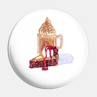 Latte and Cake Pin