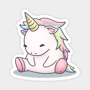 Chubby Rainbow Unicorn Magnet