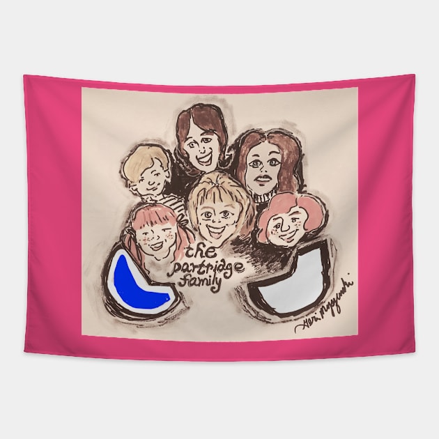 The Partridge Family Tapestry by TheArtQueenOfMichigan 