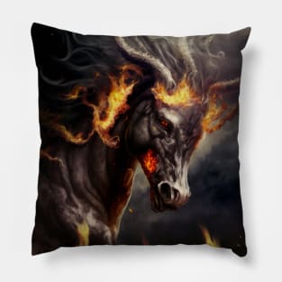 Demonic horse Pillow