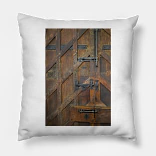 St. Michael's Church Door. Bishop's Stortford, Hertfordshire, UK Pillow