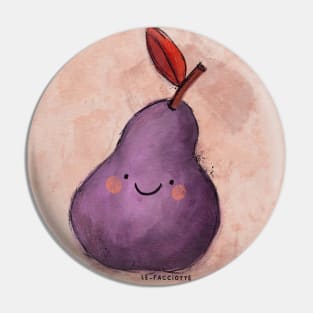 Purple Pear Pin