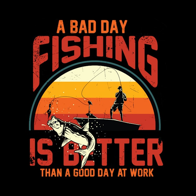 Fishing Is Better Than Work by Magniftee