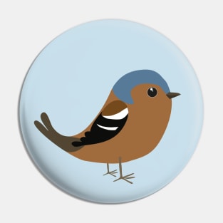 Cute Common chaffinch Pin