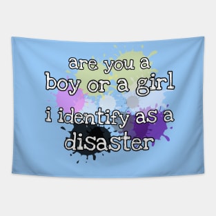 I identify as a disaster Tapestry