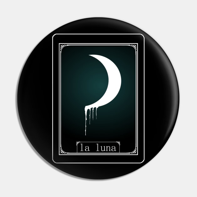 Luna Tarot Card Pin by Gringoface