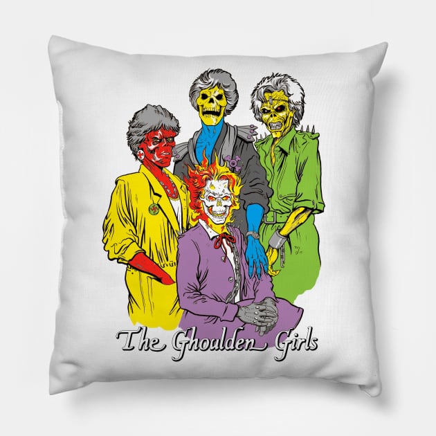 The Ghoulden Girls Pillow by MarcoDiLeonardo