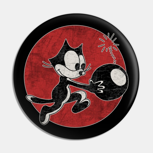 Felix The Cat with Bomb Pin by valentinahramov