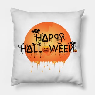 Happy Halloween - Scary Pumpkin Pillow