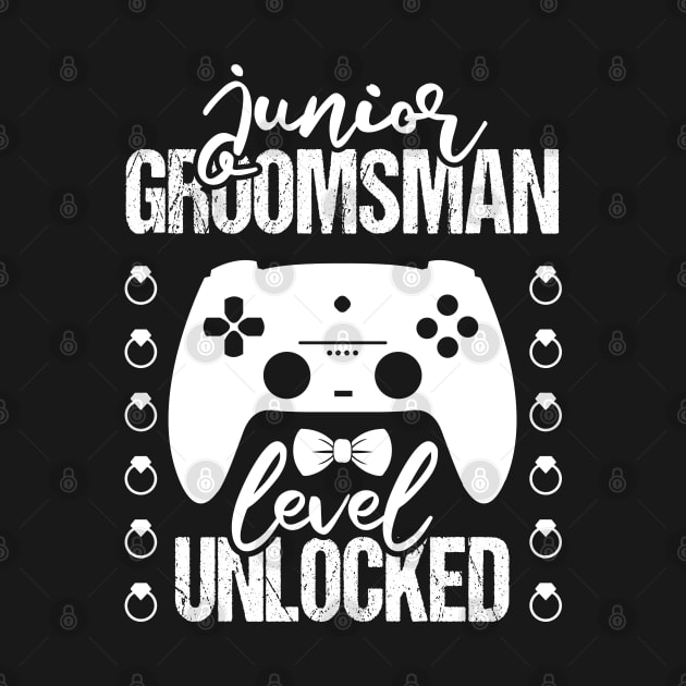 Junior Groomsman Level Unlocked Wedding Party by Tesszero