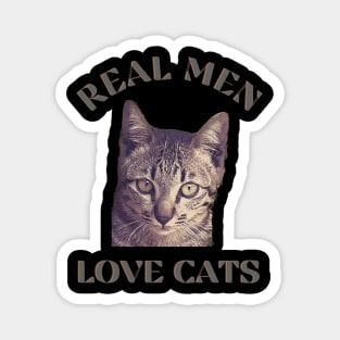 Real men love cats Magnet