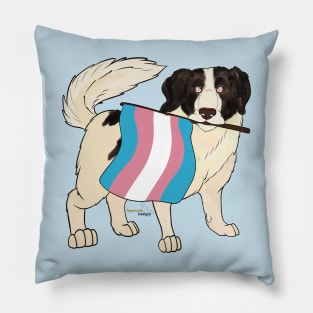 Pride Doggos: Transgender Tornjak Pillow