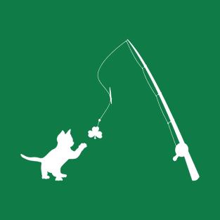 Cate Lover Fishing Funny St Patricks Day T-Shirt