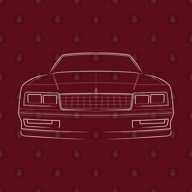 1984 Chevy Monte Carlo SS - front stencil, white by mal_photography