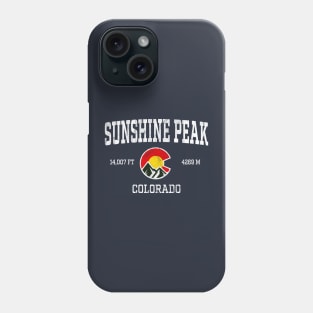 Sunshine Peak Colorado 14ers Vintage Athletic Mountains Phone Case