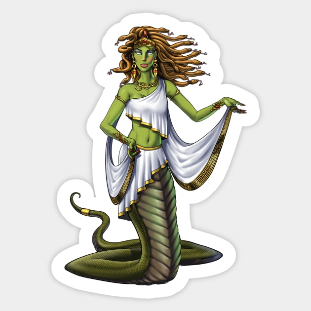 Greek Goddess Medusa - Medusa - Sticker